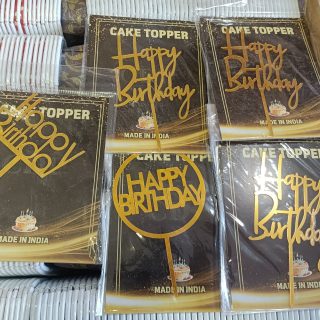 Happy Birthday acrylic toppers (1Pcs)