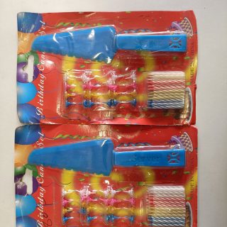 Birthday Candle with Cake Spatula Set