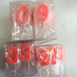 Number Candles Normal (1 pack of 10 pcs = 1 piece)