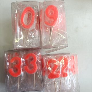 Number Candles Normal (1 pack of 10 pcs = 1 piece)