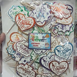 Happy birthday Toothpick topper 100pcs packet