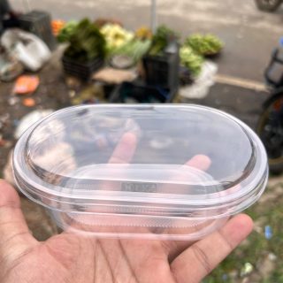 PVC oval container 500ML