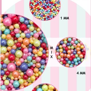 Mixed Colour Pearl Sprinkles 1Kg pack